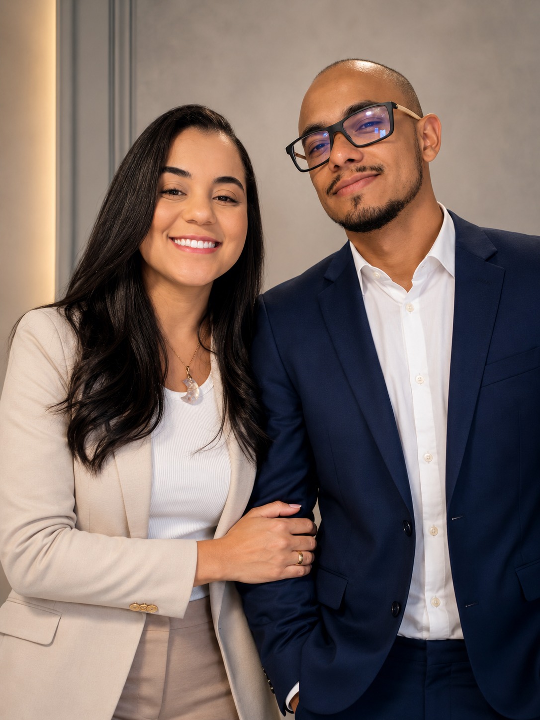 Mikael e Mikaella, fundadores da Angel Móveis